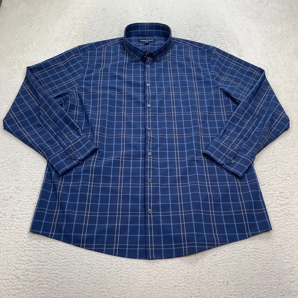 Mizzen Main Leeward‎ Shirt Men's Size 2XL Performance Button Down